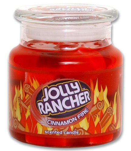 Jolly Rancher by Hanna's Candle 14.75-Ounce Jolly Rancher Cinnamon Fire Jar Candle