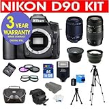 Nikon D90 12.3 MP Digital SLR Camera with Tamron 28-80mm f/3.5-5.6 Aspheric ....