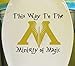 GMDdecals® Harry Potter Ministry of Magic Bathroom Toilet Vinyl Wall Decor Decals [GLOSSY BLACK/GOLD]- 10