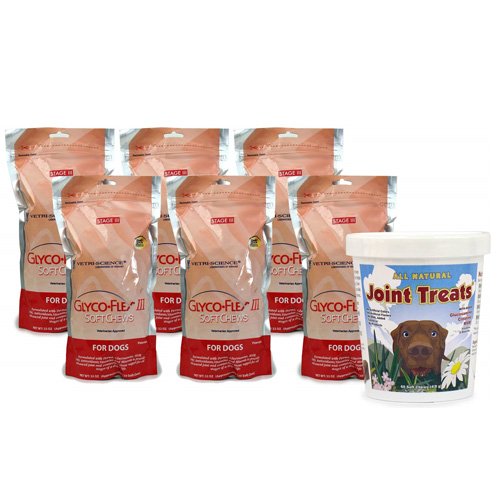 6 PACK Glyco Flex III (720 SOFT CHEWS) FREE Joint Treats 6 PACK Glyco Flex III (720 SOFT CHEWS) FREE Joint Treats