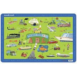 Crocodile Creek Things that Go ABC Placemat
