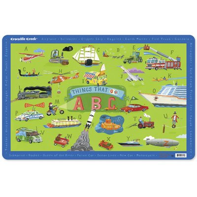 Things That Go Placemat by Crocodile Creek