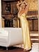 Charmeuse Long Gown With Lace Cups And Tie Back