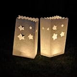 10-Pack Glo-Wax Luminary Bags (Style F) with FREE 10hr Tea lights