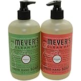 Mrs. Meyer's Clean Day Liquid Hand Soap Variety Pack of 2