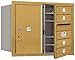 Salsbury Industries 3706D-04GFU 4C Horizontal Mailbox, Gold