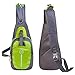 Shoulder Backpack Casual Cross Body Bag Outdoor Sling Bag Chest Pack with Adjustable Shoulder Strap for Cycling Hiking Camping Travel and Men Women(Green)
