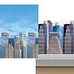 Marvel Heroes Cityscape Room Rolls