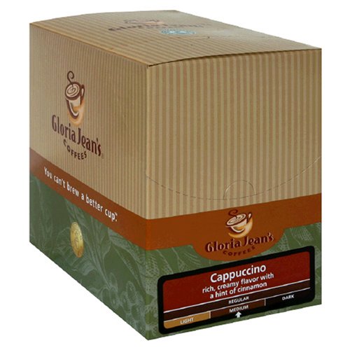 Gloria Jean's Coffees, K-Cup, Cappuccino for Keurig Brewers, 25-Count Boxes (Pack of 2)