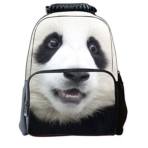 OrrinSports Felt Fabric School Backpack Bags 3D Animal Print Cute Laptop Hiking Daypacks 16