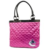 NHL Vancouver Canucks Pink Quilted Tote
