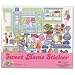 Sweet Home Sticker klein passend zum Malbuch Kinderzimmer 2 Bögen