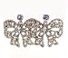 Betsey Johnson Jewelry Iconic Vintage Heart Crystal Bow Earrings
