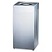 Rubbermaid SC14EPLSM Designer Line Silhouettes Receptacle, Steel, 16 gal, Silver Metallic