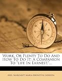 Work, Or Plenty To Do And How To Do It: A Companion To "life In Earnest."...