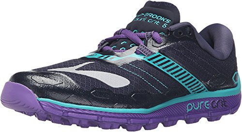 Brooks Women's PureGrit 5 Peacoat/Passion Flower/Ceramic Sneaker 8 B (M)