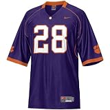Nike Clemson Tigers #28 Purple Alternate Replica Football Jersey