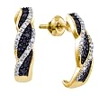 0.19CTW DIAMOND LADIES FASHION HOOPS