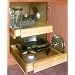 Shelf On Wheels Expandable Pull-Out Kitchen Cabinet Shelf, Wood