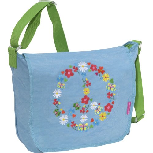 Miquelrius Agatha Ruiz de la Prada Peace & Love Blue Messenger Bag