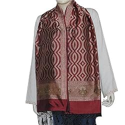 Scarves for Teens Brocade Silk Fashion Accessory 22 x 72 inches (ssb047)