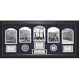 New York Yankees Commemorative 1923 Yankee Stadium 5 Game Photograph with Real Field Dirt from 2008 Yankee Stadium Collage