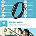 Fitness Tracker, ELEGIANT Smart Bracelet Wireless Activity Wristband Sports Watch Bluetooth For Android IOS With Steps Tracking Calories Burned Sleep Monitor Heart Rate etc. Blue-NEW
