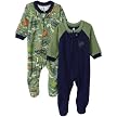 Infant Boys' 2pk Gerber Blanket Sleeper - Dino Green