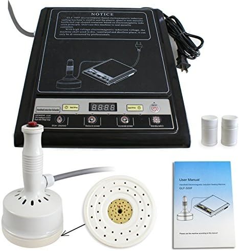 Kissemoji Portable Handheld Induction Bottle Cap Sealer 1200 W Max. 20-100 mm 110V