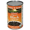 Westbrae Natural Vegetarian Organic Black Beans, 15 Ounce Cans (Pack of 12)