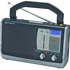 Emerson RP6251 Portable AM FM Sound Instant Weather Radio with Digital Clock by Emerson