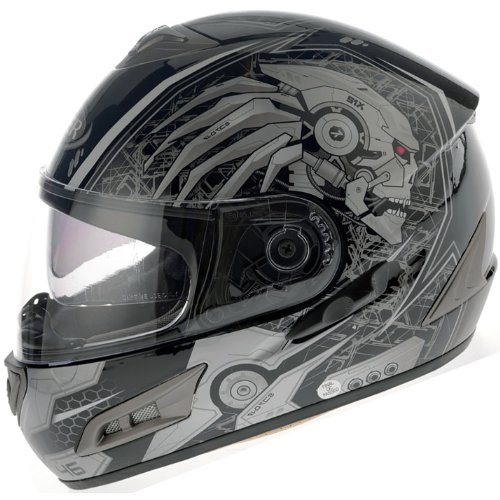 Viper RS-V7 Zero Cyborg Motorcycle Helmet L Silver