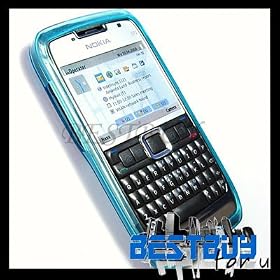 Edelectronic BLUE crystal Back soft case cover skin for Nokia E71 E71x