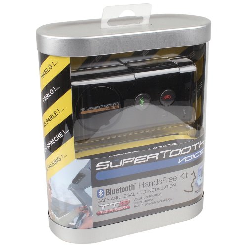 Bluetooth Car Kit Freisprecher Supertooth Voice für Vodafone VPA Compact GPS VPA Compact 2 II VPA Compact 3 III VPA Compact S VDA 2 II VDA 4 IV VDA 5 V 710 VF527 Porsche Design P9521 Porsche Design P9522 VDA 527 541 830 845 533 858 555 Blue