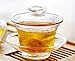 Home tea(TM) transparent chinese traditional gaiwan teacup(Cup, Saucer and Lid) 200ml