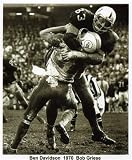 Ben Davidson Oakland Raiders & Bob Griese Miami Dolphins 8 X 10 label photo