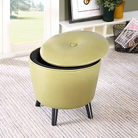 Madison Park Crosby Ottoman in Yellow