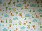 Fitted Portable / Mini Crib Sheet - Jungle Adventure - Made In USA