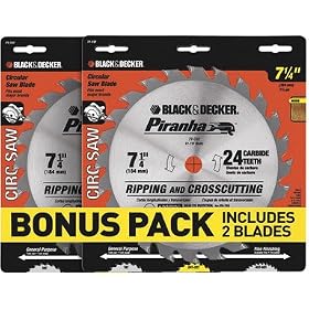 Click here to buy BLACK and DECKER 77-737-2P CARBIDE BLADE 24 tooth.
