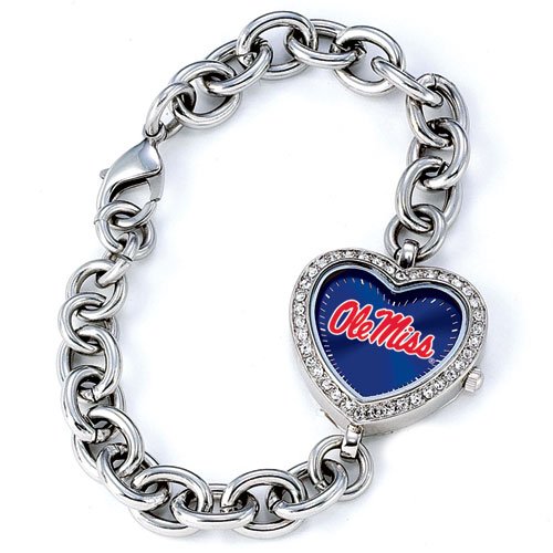 Mississippi Rebels NCAA Ladies Heart Series Watch