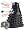 Doctor Who - 12" Radio Control Black Dalek