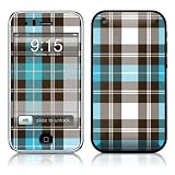 Turquoise Plaid Design Protector Skin Decal Sticker for Apple 3G iPhone / iPhone 3GS 3G S