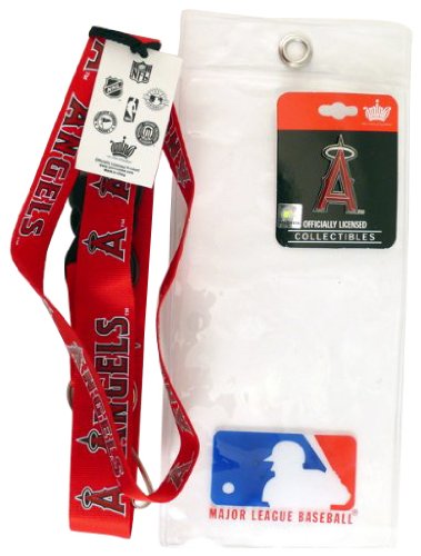 Los Angeles Angels Lanyard with Ticket Holder and Logo Pin