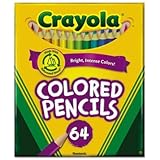 Crayola Products - Crayola - Colored Woodcase Pencil, HB, 3.3 mm, Assorted, 64/Pack - Sold As 1 Set - Thick, soft leads. - Perfect for color mixing and blending. - Practice detailed techniques. - Built-in sharpener. -