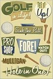 Cardstock Stickers 5.5X9-Golf