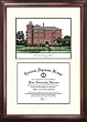 Norfolk State University Scholar Scholar Mahogany Framed Lithograph w/Diploma Opening