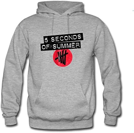 Dlgth Men's 5 Seconds Of Summer 5SOS Hoodie Music Logo Hoodies Hoody Sweatshirt Small