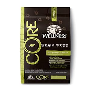 Wellness CORE Natural Grain Free Dry Dog Food, Reduced Fat Recipe, 12-Pound Bag