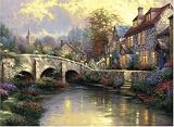Thomas Kinkade - Bei der alten Br�cke, 1000 Teile Puzzle - 