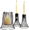 Tag Entertaining Bell Wire Candle Holder, Taper, 6" Tall